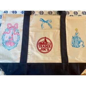 Custom Disney Cinderella Trader Joes Tote Bag Custom Disney Princess Bag